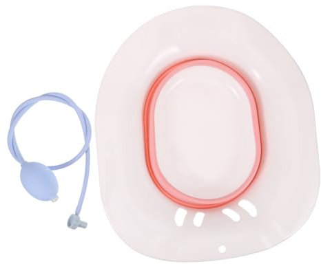 Ipetboom Bidet pieghevole vasca da bagno glutei bacino sitz bacinella per la postoperatoria sedile del water da bagno sitz vasca da bagno alla moda plastica rosa