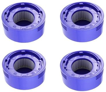 YIKRAOS Compatible con Dyson V8 V7 Filtro HEPA Repuestos Robot Aspirador Filtro Lavable Frontal y Posterior Reemplazo Accesorios for aparatos de Limpieza(Dark Khaki)