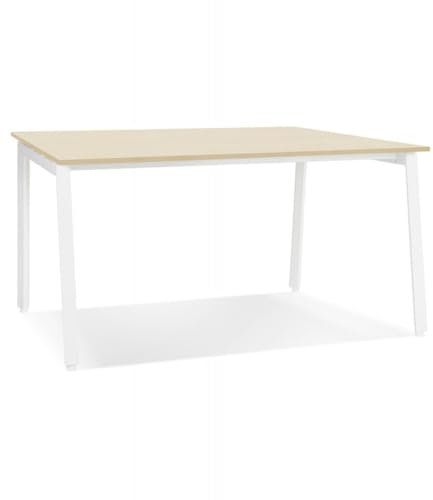 Besprechungstisch Quadratisch Holz Metall | Konferenztisch Büroausstattung | Meetingtisch Kollaboration | Modernes Design | 140x140x74,5 cm | Amadeus Square