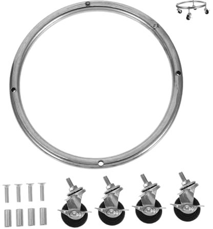 PartyKindom Gas Bottle Mobile Stand Propane Cylinder Base Wheels for Secure Storage and Easy Movement Construction