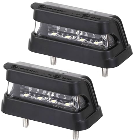 ETUKER 2x License Plate Light LED Number Plate Light 12/24v Tail Light