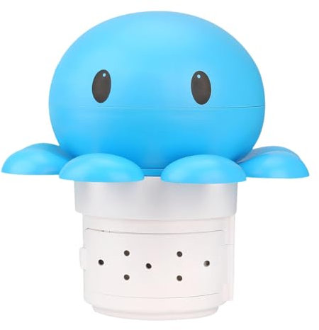 Krujecnt Dispensador De Cloro para Jacuzi, Flotador De Pastillas De Cloro En Forma De Pulpo, Dispensador Químico para Piscinas Interiores Y Exteriores, Spas