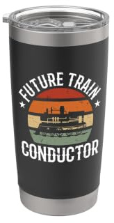 Railroad Train Engineer Future Train Conductor Train Stainless Steel Insulated Tumbler