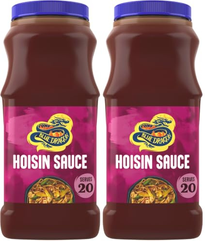 Blue Dragon Hoisin Sauce 1L – Chinese Hoisin Sauce, Sweet Soy & Garlic Stir Fry Sauce, Marinade & Glaze for Duck, Chicken, Beef & Vegetables – Asian Cooking Sauce, Dipping Sauce for Noodles