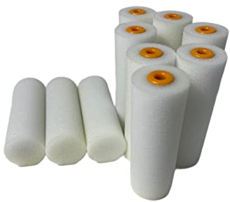 10x Farbwalze Schaumrolle 10cm Walzen Farbrollen Farbschaumwalze