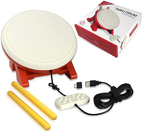 OSTENT Trommel Controller Trommelstöcke für Nintendo Switch Konsole Taiko No Tatsujin Master Videospiele