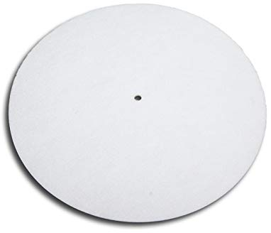 Schallplatten Slipmat aus Filz weiß Protected