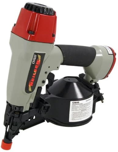 Neilsen CT4337 Air Nail Coil Gun CN45 Aluminium Body 25-50mm Nails | CN45 Air Nail Coil Gun, Aluminium Body, 25-50mm Nail Range, 70-120psi Operating Pressure, 400/200 Nail Capacity