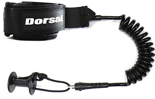 DORSAL Premium (Boogie) Bodyboard Surf Wrist Coil Leash 5.5mm Black