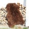 Alpenfell Schaffell Braun Premium-Qualität Lammfell 110-120cm ökologische Gerbung