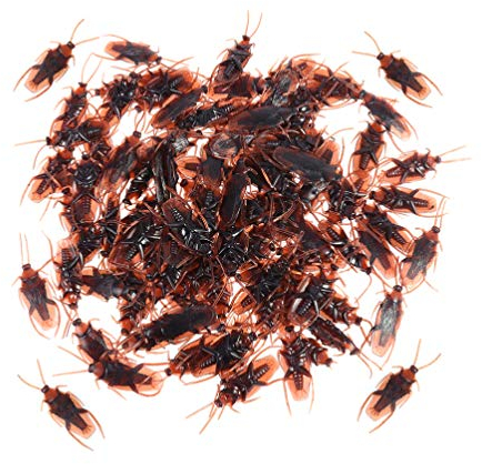 150Pcs Gefälschte Kakerlake Realistische Kakerlaken Streich Neuheit Kunststoff Kakerlaken Sehen Echt aus für Halloween ()