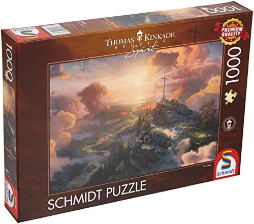 Schmidt Spiele 59679 Thomas Kinkade, Spirit, Das Kreuz, 1.000 Teile Puzzle