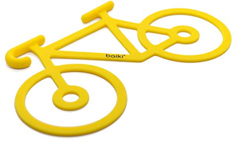 baiki Fahrrad Universal-Spanngummi, Handy Taschenlampe Jacke Werkzeug Halterung. Silikonband, extra stark – Gepäckspanner, Expander, Gummiband (Gelb_)