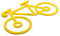 baiki Fahrrad Universal-Spanngummi, Handy Taschenlampe Jacke Werkzeug Halterung. Silikonband, extra stark – Gepäckspanner, Expander, Gummiband (Gelb_)