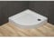 ECOLAM® stabile Duschwanne Duschtasse Grando Plus Viertelkreis 90x90 x 17 cm Tiefe 7 cm R55 Acryl weiß Styroporunterseite + Siphon