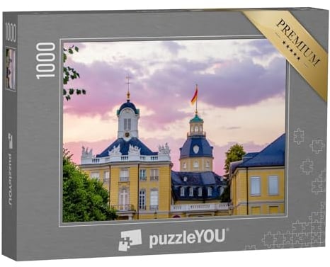 puzzleYOU: Puzzle 1000 Teile „Schloss in Karlsruhe, Deutschland“ – aus der Puzzle-Kollektion Karlsruhe