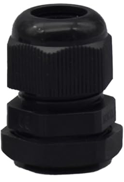 O4L - Outlet4Life IP67 Kabelverschraubung 10 Stück, wasserdicht mit Gegenmutter, metrisch M25 x 1,5 für 13-18mm Kabeldurchmesser, schwarz