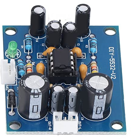 Stereo Pre-amp Preamplifier Tone Board Audio Single Power Front Panel Double Panels Preamplifier Module 12 to 35V Preamp Module Ne5532 Preamp Module