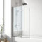 EMKE Pare de baignoire en 6 mm verre securit Paroi de douche pliable pour baignoire - 120 x 140 cm - Revêtement Nano facile à nettoyer