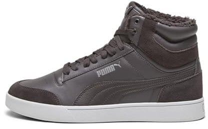 PUMA Unisex Shuffle Mid Fur Sneaker, Grau (Flat Dark Gray Cast Iron Cool Light Gray), 43 EU