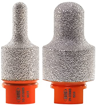 BGTEC Juego de cortadores de dedos de diamante para ampliar y moldear agujeros existentes para baldosas de cerámica, baldosas de gres porcelánico, mármol, rosca M14, 2 unidades