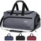 FIORETTO 35L Sporttasche & Reisetasche für Damen und Herren, mit Schuhfach & Nassfach, Wasserdicht Tasche für Trainingstasche, Gym, Travel, Schwimmen, Sauna, fußball Grau