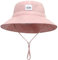Malaxlx Kleinkind Sonnenhut Lächeln Gesicht Rosa Fischerhut Kinder Bucket Hat Strandhut UV Schutz Draussenhut Anglerhut Sommerhut für 2-6 Jahre Mädchen Jungen