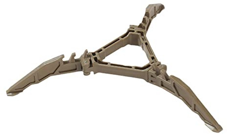 PLGEBR Folding Universal Fuel Can Canister Stand, Tripod Stabilizer for Camping Stoves, Upgrade Compact Butane Gas Tank Bracket, Base Tilting Prevention Shelf and Footrest