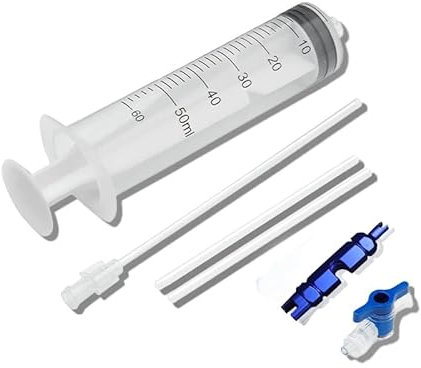 CSDPC 60ml Tubeless Tire Sealant Injector Syringe Set, Bicycle Syringe Presta Valve Core Removal Tool and Sealant Injector and Protect Your Bicycle Tires Effortlessly