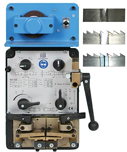 3-in-1-Holzbandsägeblatt-Stumpfschweißgerät, Metallbandsägeblatt-Schweißgerät, Schleifer, Fräser, Härten, 0,4–0,7 mm Dicke, 6–20 mm breites Bandsägeblatt, Holzschnittsäge-Schweißgerät Machine+Grinder