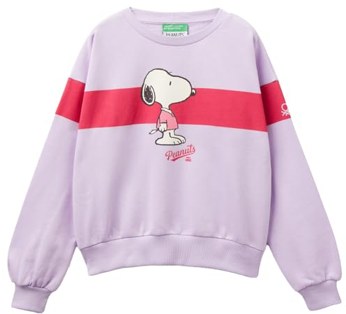 United Colors of Benetton Mädchen und Mädchen Trikot G/C M/L 3J68C10JC Sweatshirt, violett, 140 cm