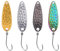 OriGlam 4 cucchiaini da pesca, esche da pesca, luccio, trota, cucchiai, spinner, esche rigide per spigola, trota, luccio