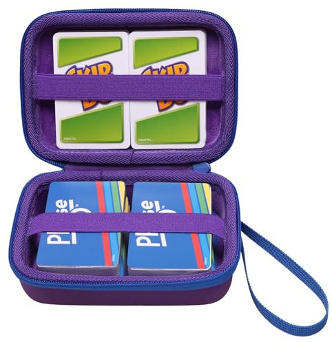 L LTGEM Playing Card Case Travel Carrying Case Compatible for Pokemon/UNO/Skip BO/SKYJO Card Games, Holds up to 300+ Game Cards (Case Only)