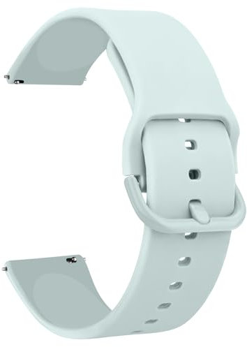 Bracelets de Montres Silicone 20mm 22mm, Remplacement Dégagement Rapide pour Femme Homme 20mm 22mm (20mm, Vert Clair)