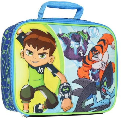 Bioworld Ben 10 Aliens Omni-Kix Shock Rock Rath XLR8 Lunchtasche mit einem Fach für heiße und kalte Speisen, Getränke und Snacks