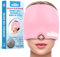 Perfect Remedy Migräne Maske, Kopfschmerzen Mütze für Wärme-/Kältetherapie, Bequeme Kühlmaske für Geschwollene Augen & Nebenhöhlenentzündung, 1 Stück, Rosa