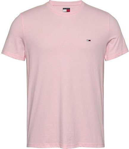 TOMMY JEANS TJM Xslim Jaspe Tee Ext Dm0Dm20363 T-Shirt S/S, Pink (Precious Pink HTR), XL Men's