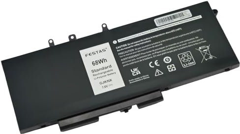 FESTAS 68Wh GJKNX 93FTF Batterie Compatible avec Dell Latitude 5480 5490 5580 5590 5591 5280 5290 E5480 E5580 E5490 E5590 Precision 15 3520 3530 Series GD1JP 5YHR4 0GD1JP DY9NT 0DY9NT FPT1C