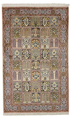 Nain Trading Kaschmir Reine Seide 95x152 Handgeknüpft Orientteppich Teppich Seide Indien