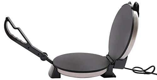 Machine à tortillas électrique Roti Maker - 25,50 cm - Multifonction - Avec plaques de cuisson antiadhésives - Pour tortillas faites maison - Avec chauffage Roti gratuit
