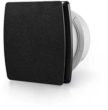 FYDZ High-Velocity 2200RPM Bathroom & Kitchen Exhaust Fan, Wall-Mounted Ventilator with Replaceable Airflow Extractor for Hotel & Office Use(Black,4inch)