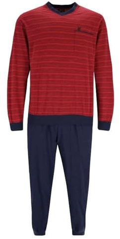 hajo Polo & Sportswear Herren Schlafanzug - Klima - Light, rot, 60