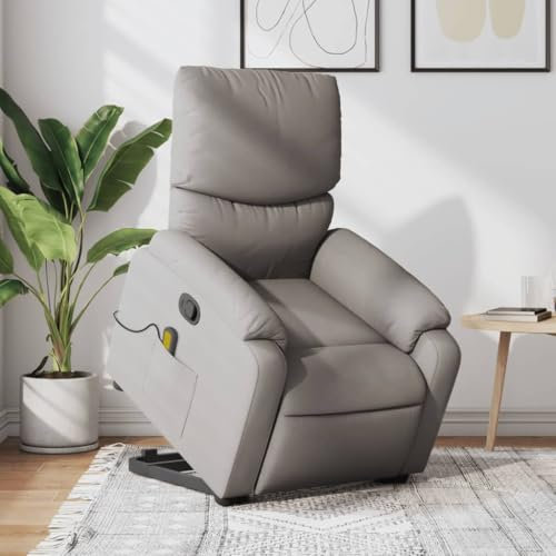 IKAYAA Aufstehsessel Massagesessel TV Sessel mit Aufstehhilfe Fernsehsessel Verstellbar Massagefunktion Liegesessel Relaxsessel mit Liegefunktion