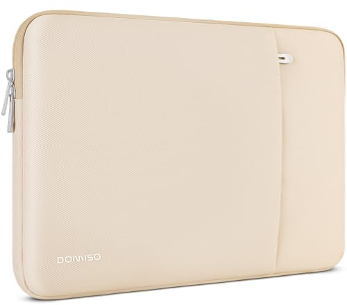 DOMISO Laptoptasche 17 Zoll Laptop Tasche Hülle Schutzhülle Wasserdicht Laptop-Taschen Laptophülle Notebooktasche Sleeve Case für HP Pavilion Envy/Dell/IdeaPad/LG Gram/MSI/ASUS/Razer,Beige