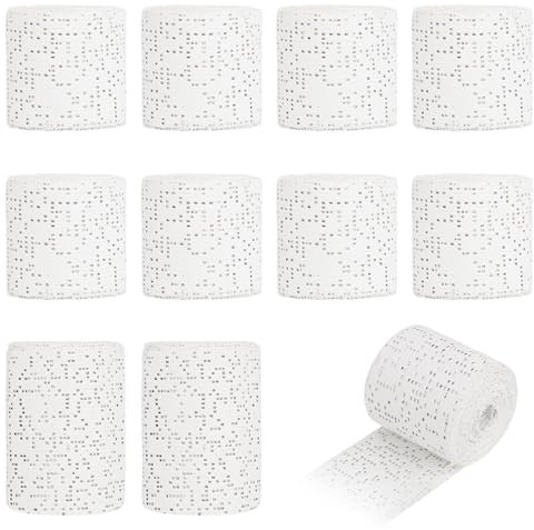 YHNDECO 10 Rotoli di Fasciatura in Gesso da 5/7.5 cm * 270 cm per Creare Modelli nel Modellismo, con Asciugatura Rapida