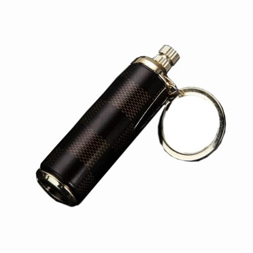Winddichtes Feuerzeug aus Metall, praktisches Schlüsselanhänger-Feuerzeug, permanente Streichhölzer können wiederverwendet werden, for den Innen- und Außenbereich geeignet, Geschenk for Männer (Brenns