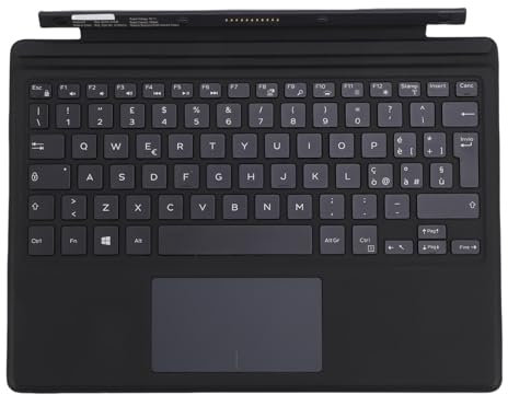 Diyeeni Clavier Détachable pour Latitude 5285 5290 2in1 K16M, Clavier Rechargeable avec pavé Tactile, Mise en Page des Claviers Italiens, Connexion Transparente
