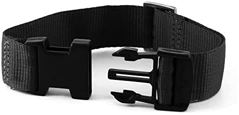 Fa.Volmer ® Riemenverlängerung für unsere Gürteltaschen-Modelle Barcelona, Portland, Palma und Denver - Verlängerung um min. 26 bis max. 43 cm (Schwarz)