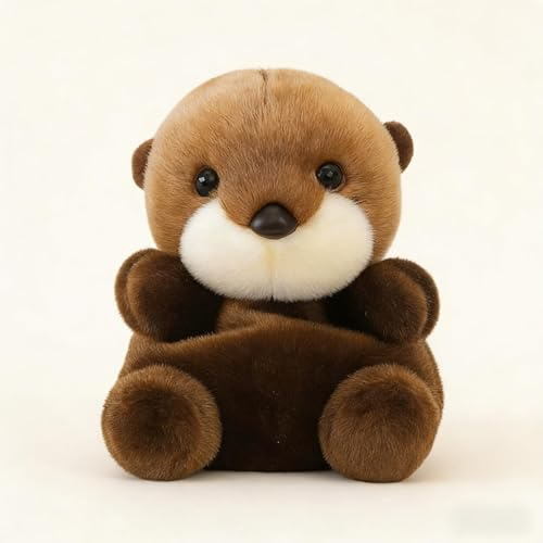 HiTjK Otter Plush, Palm Pals Otter Teddy, Ideal Choices for Birthdays, Gifting to Friends, and Valentine's Day, 15 cm Scented Stuffed Animal