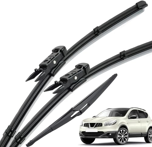Scheibenwischer-Set (vorne & Hinten) Für Nissan Qashqai J10 (2006–2013), Windschutzscheiben- Und Fensterbürsten (24 + 15 + 12)